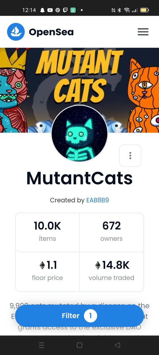 mutantcats's tweet photo. ...And just like that 

👋 goodbye 1 ETH floor 👋

🥳😻🚀🥳😻🚀🥳😻🚀🥳😻🚀

We're 😎🐱 feline good! 🐱😎 https://t.co/QXCRSo3hzj