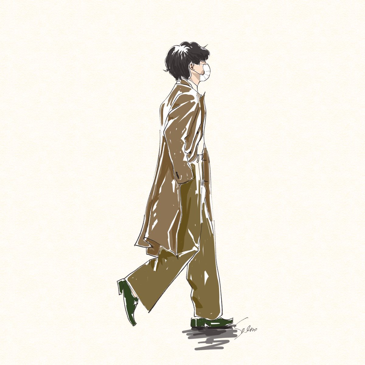 chongsolmo's tweet photo. 🐻💚✈️

📸 @visionoflove_95 
#방탄소년단 #BTSV #taehyung #taetae  #テテ #김태형  #뷔 #태태 #bts #btsfanart https://t.co/Soq0J8sZQJ