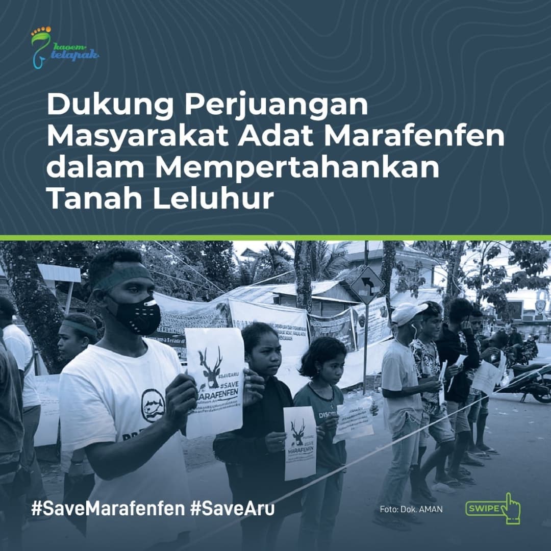 KaoemTelapak's tweet photo. #SavaMarafenfen #SaveAru #SahkanRUUMasyarakatAdat https://t.co/1MrqhwEHNX