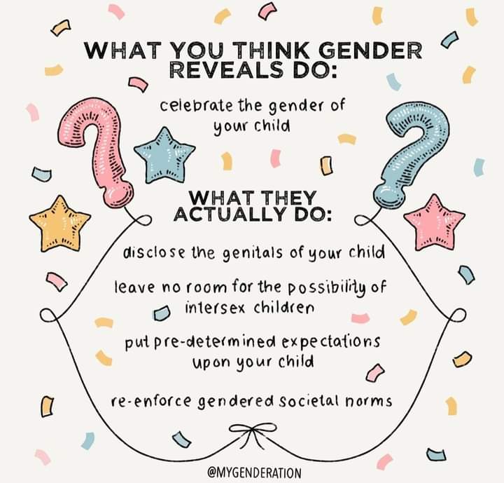It's time to stop gender reveals that only serve to put societal gender norms and standards on tiny humans that shouldn't have any.