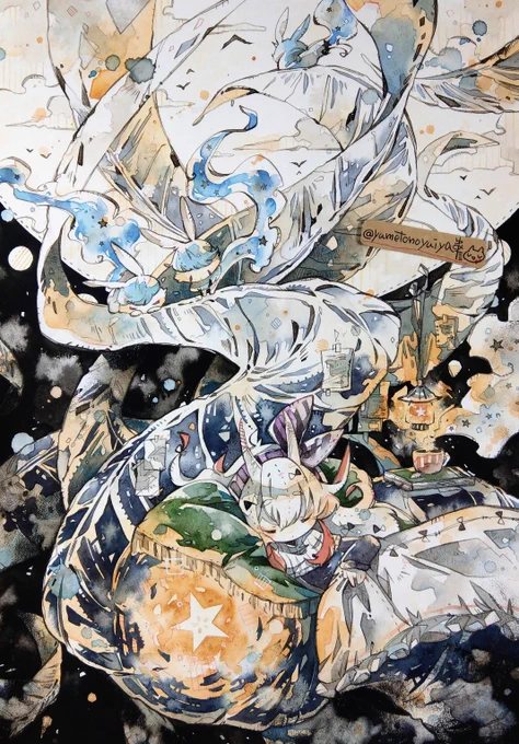 #アナログ絵を流してアナログ民を増やそう
無限大にある画材との出会いと組み合わせが最高 