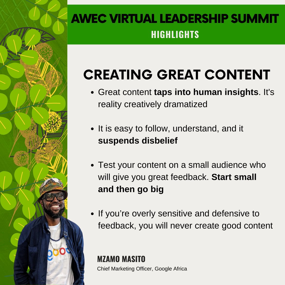 WeAreAWEC's tweet photo. Your brand should be physically visible, mentally visible, and easily available. Here are more tips on how to increase your visibility through content. #AWECSummit21 https://t.co/pf5CXbg5ye