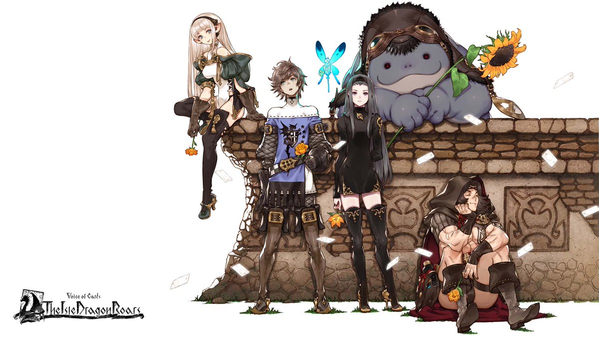 Square Enix on Twitter: "In #VoiceOfCards: The Isle Dragon Roars you meet a  colorful cast of characters - from the would-be hero in your party to the  townsfolk and enemies you meet