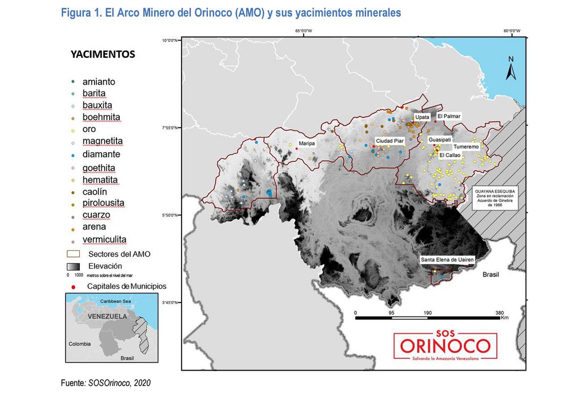 SOSOrinoco's tweet photo. 3- Operación Manos de Metal de @TareckPSUV eliminó control de las minas x #sindicatos #pranes y consolidó control de cadena de suministro x #chavistas #enchufados #boligarcas #FANB con sus socios #FARC #ELN. 31 plantas de cianuración centralizan el flujo de #OrodeSangre https://t.co/Iz6sbx4KTM