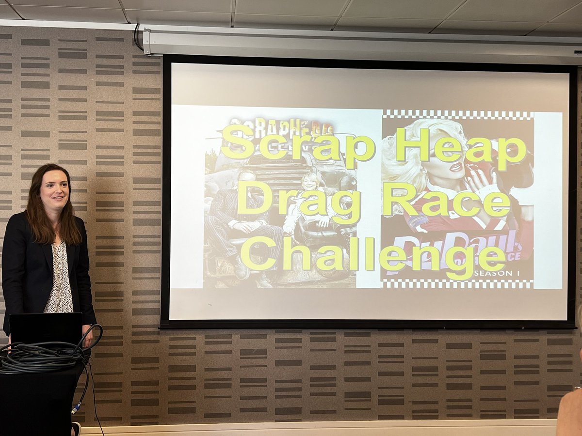DSRatNHSPS's tweet photo. Our team are having a strategy day and my colleagues @amywilliamsn10 &amp; @HorlockRhea from @NHSProperty came up with the best icebreaker! Was very proud to model the winning item, a thinking cap! 😄🥳😂🎩 https://t.co/YDHgyqzb06