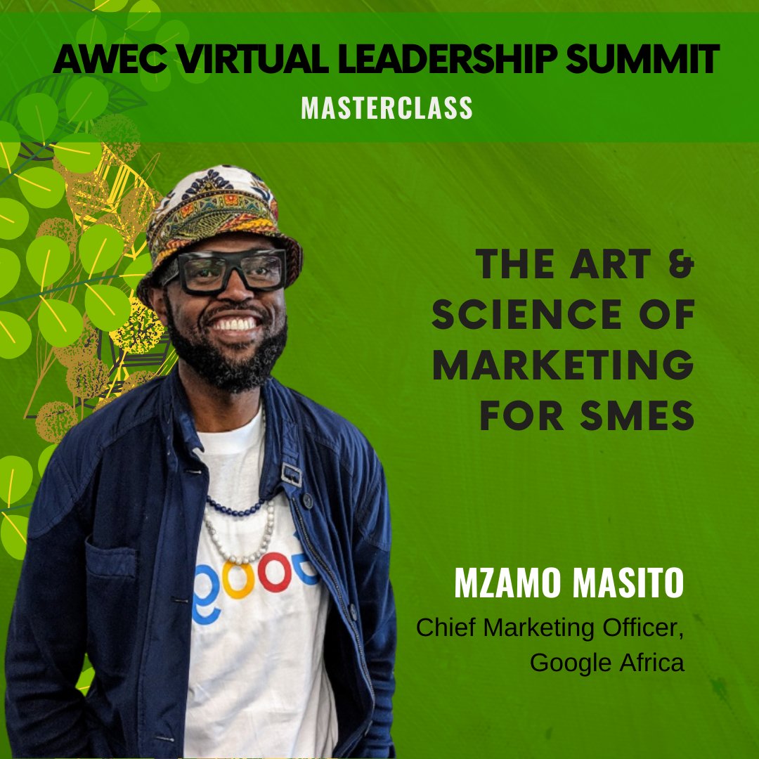 WeAreAWEC's tweet photo. Creativity isn’t just art – there is an element of science in it as well. Stay tuned for highlights on how to embrace science and art to build an effective marketing strategy from a masterclass by Mzamo Masito, Chief Marketing Officer, Google Africa. #AWECSummit21 https://t.co/4r7t3bkyIg
