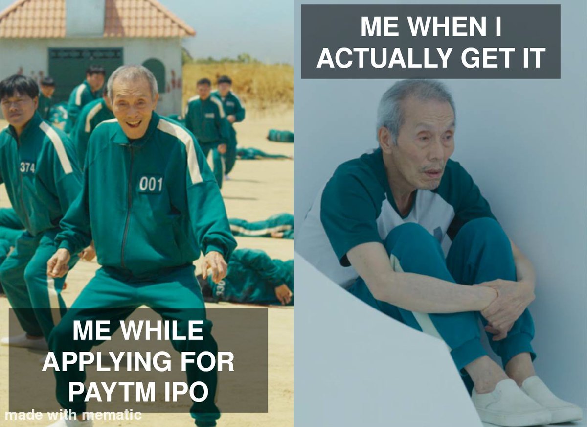 iam_ast's tweet photo. Paytm is a sucs 😔 
#paytm
#paytmlisting #PayTmIPO #Paytm #SquidGame https://t.co/QXLQnkGhft