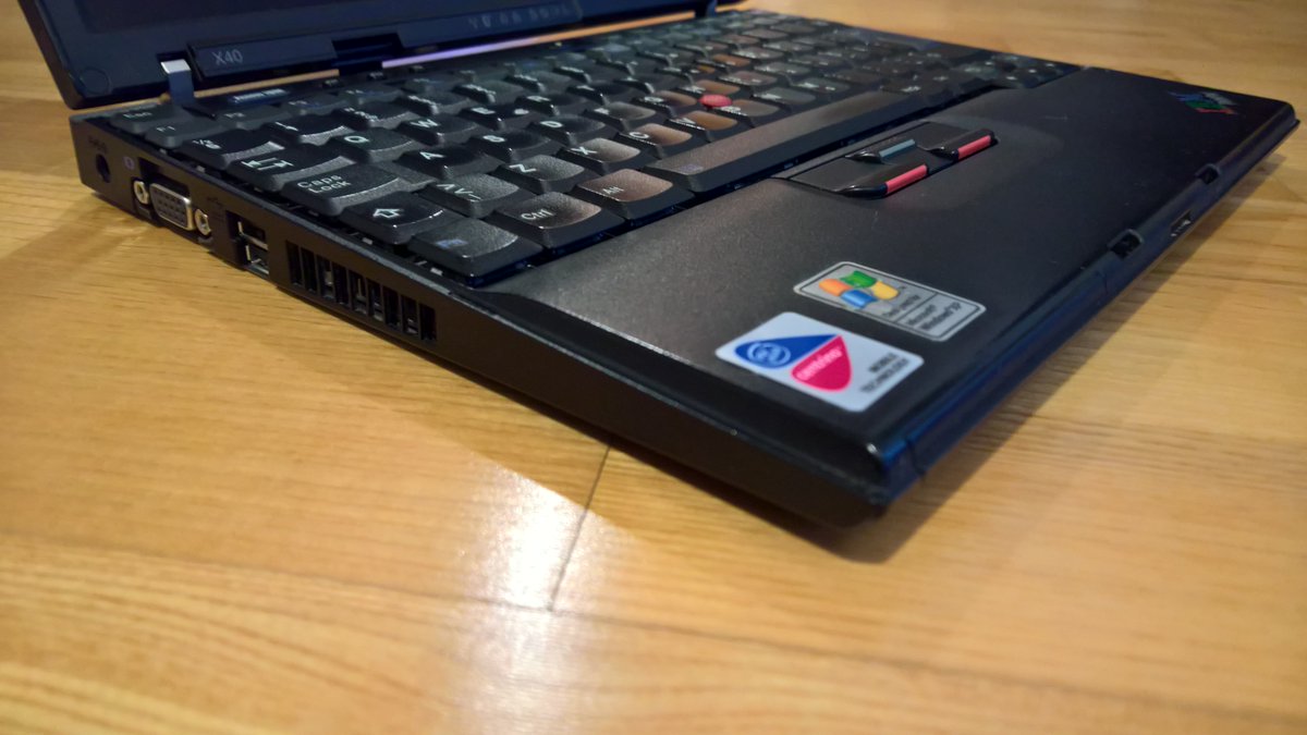 WZorNET's tweet photo. ⚙️#ThinkPadThursday👨💻👉💻@LenovoThinkPad X40 (2006Y)👉 https://t.co/ARPtHbnKm5
✔️Intel Pentium M 1.20GHz
✔️512Mb DDR (up to 1GB PC2700)
✔️IDE 1.8"-40GB, (4200rpm)
✔️12.1" XGA (1024 × 768)
✔️Windows XP
✔️$2,159
🔴#TrackPointCaps
👨💻🧰Upg. ATA -> SSD (mSATA) https://t.co/CmZNVngW9K https://t.co/o1mTt0yHXu