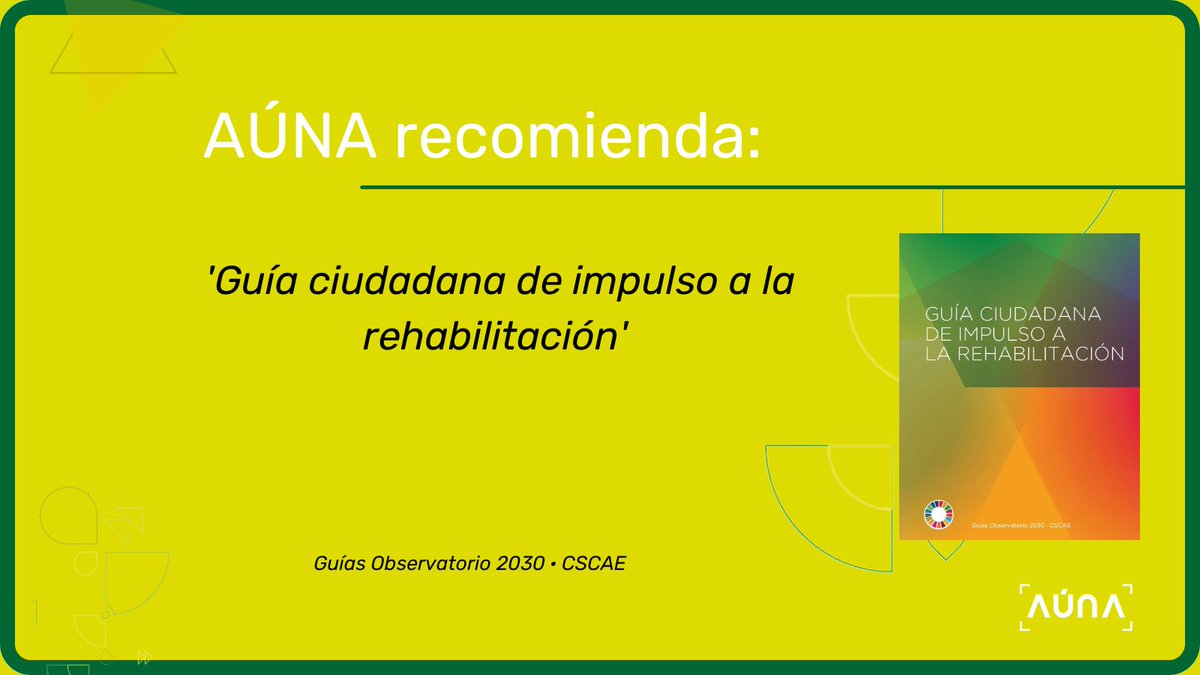 aunaforum's tweet photo. #ReadThis: Esta guía impulsada por @Obs2030_CSCAE y @CSCAE muestra los beneficios de la rehabilitación de edificios y una hoja de ruta de cómo hacerlo.
👉 https://t.co/WoVasAKiNI 👈
@GBCEs @Afi_es @GreenwardP @UCIHipotecas @Cohispania @Ecooo_ @AGENEXORG @_ICCL_ @ClusterAeice https://t.co/Zh5ZmYTmpg