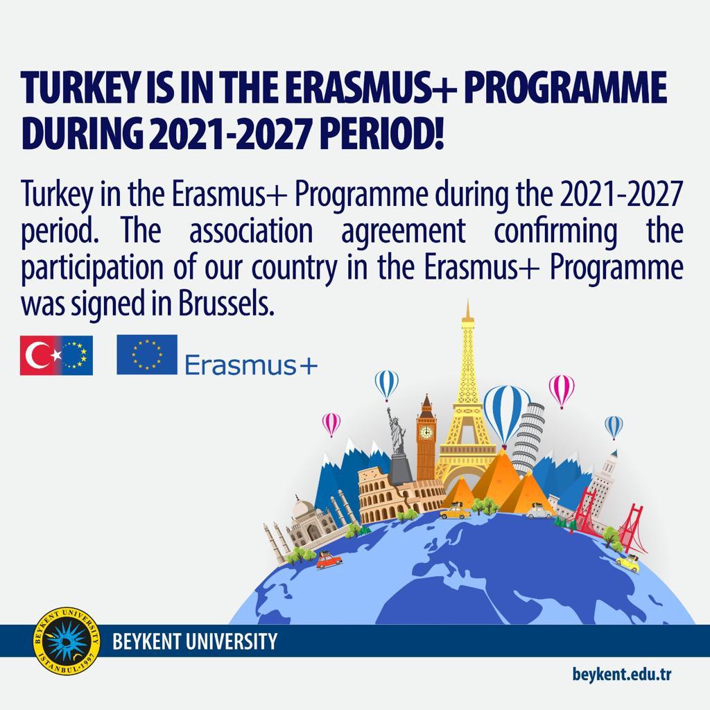 Turkey is in the Erasmus+ Programme during 2021-2027 period! 🌍