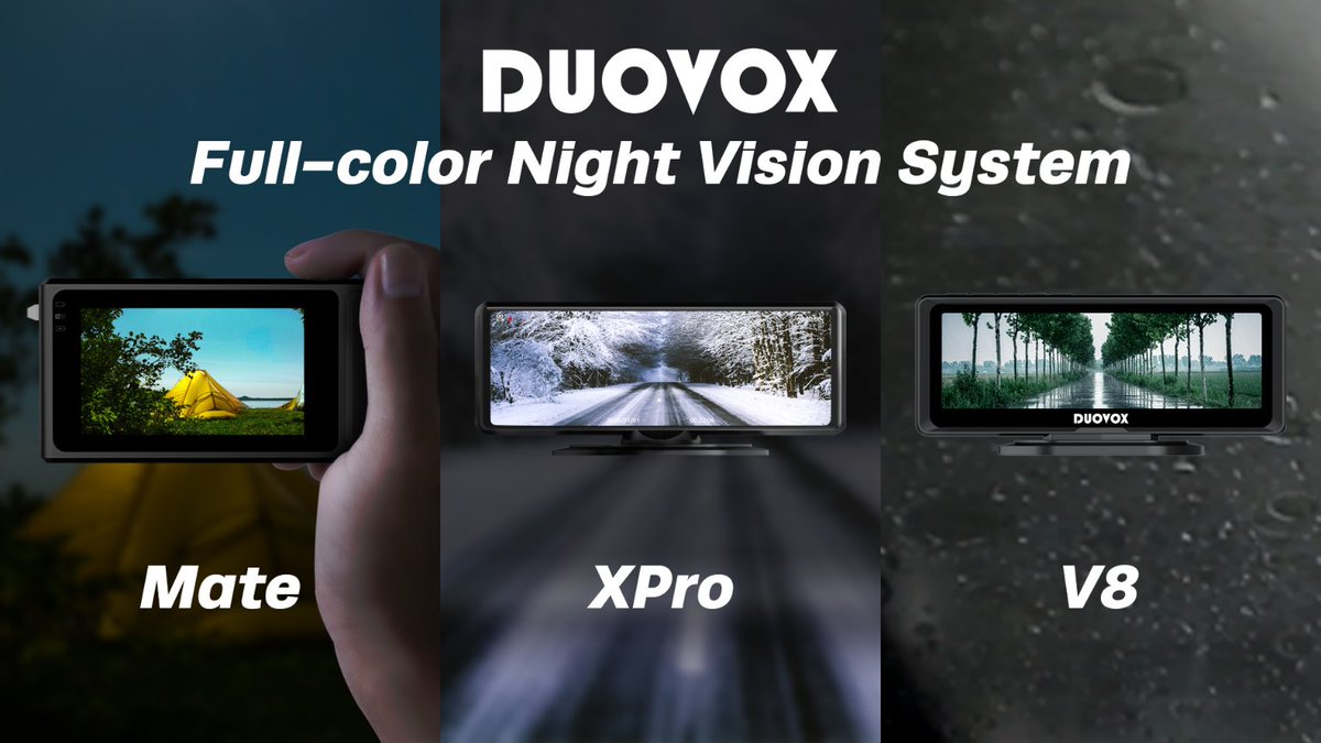 Colorful Your Moments with Duovox Full-color Night Vision System.