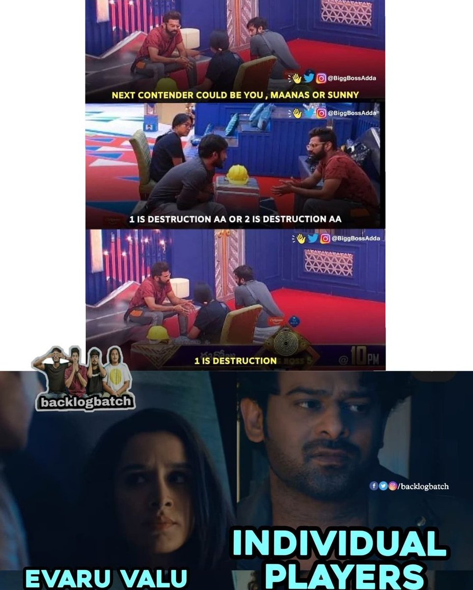 CaptainRoX45's tweet image. #biggbosstelugu5
#sangeetham_master
#danee
#guntanakka
Individual players ra