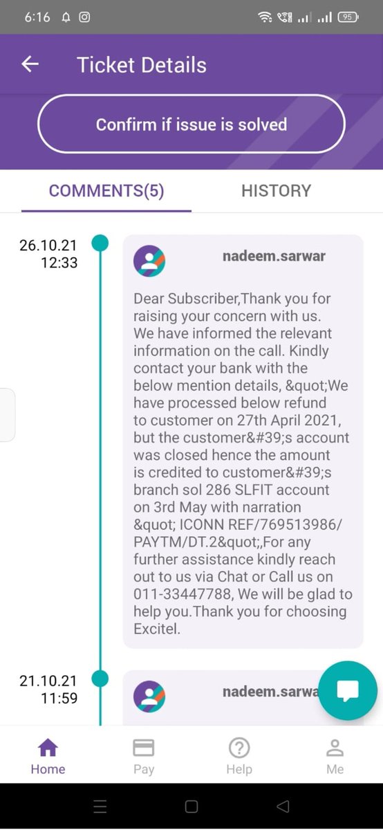 AdarshP67526142's tweet photo. my account was closed and excitle is saying that they refunded my money and it maybe possible that it may be in the  branch... they have shared some details with me.. plz have a look and contact me @AxisBank @AxisBank https://t.co/NLhZxT52mD