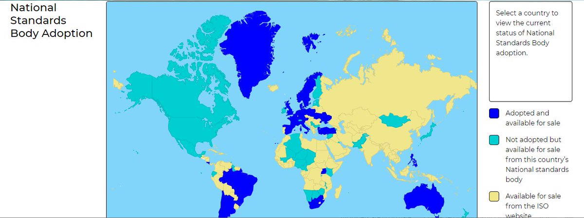 ISO_20400's tweet photo. New to our FREE website our interactive world map to tell you whether your country has adopted the ISO 20400 (sustainable procurement guidance standard). Where you can obtain the standard from and what language it has been translated into. Check out
https://t.co/ZYmfeC1nUv https://t.co/ho1QM2igh6
