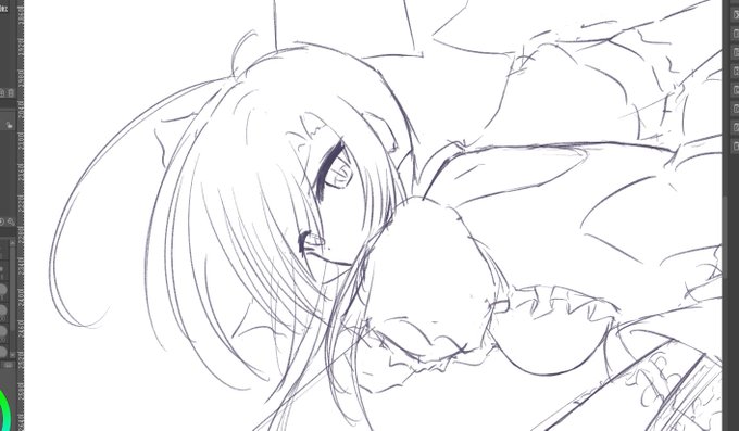 お誘いいただき一枚描かせてもらってます!ありがとうございます!

好きなものを描く!とのことだったので私もこの娘で
お楽しみに…! https://t.co/qAw10OemgC 