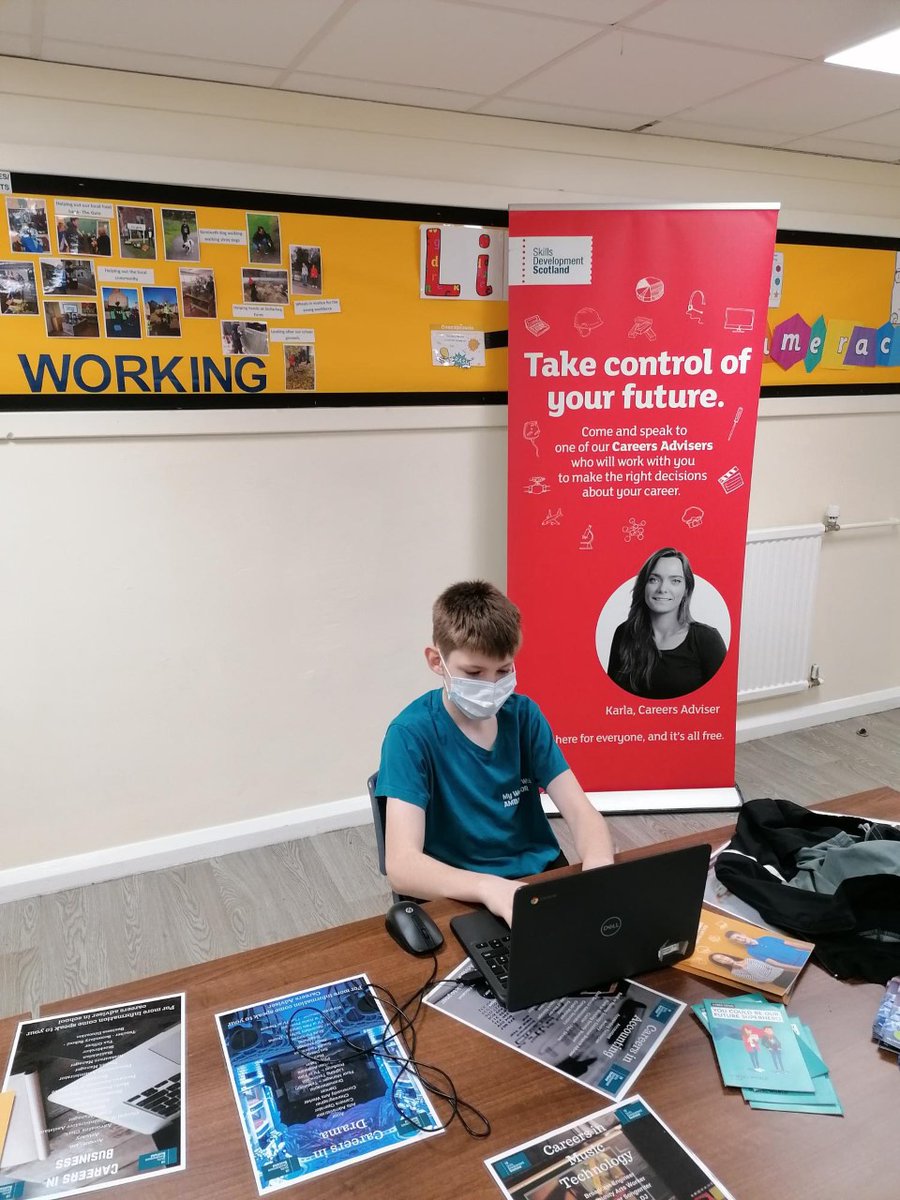 clackscsss's tweet photo. Our WOW Ambassador has had a busy week this careers week. Lots of activities planned to help our learners explore their options for the future. @skillsdevscot #mywow https://t.co/RAvGkiql4W