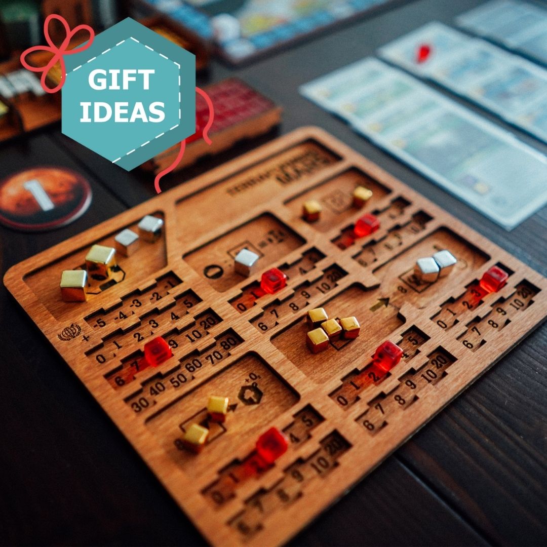 Smonex_com's tweet photo. Number 1 Christmas gift idea for board gamers is Smonex player boards for Terraforming Mars. 
Selling like hotcakes! So hurry up to get your set, which is available in:
✔️ Set of 2 or 5 pcs
✔️ In set with Terraforming Mars Organizer for all expansions.
https://t.co/e12btbNDKB https://t.co/Rion0VFUsu