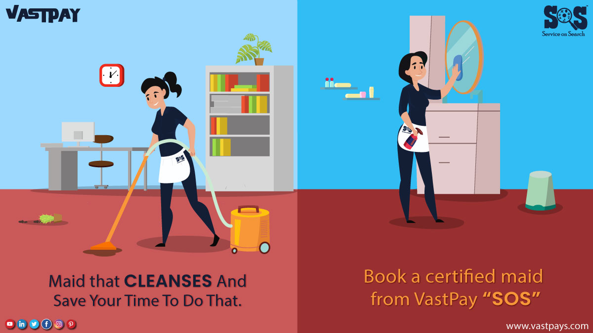 pay_vast's tweet photo. A person who brings cleanliness to your #home. Now, easily #book a maid for your place at #VastPay SOS.

https://t.co/Mn3wrvC1ee

#SOS #ServiceonSearch #ComingSoon #Maidservice #Maid #Maids #HomeCleaning #BookOnline #ThursdayVibes #OnlineBooking #HouseClean https://t.co/O5YL4VPh4e