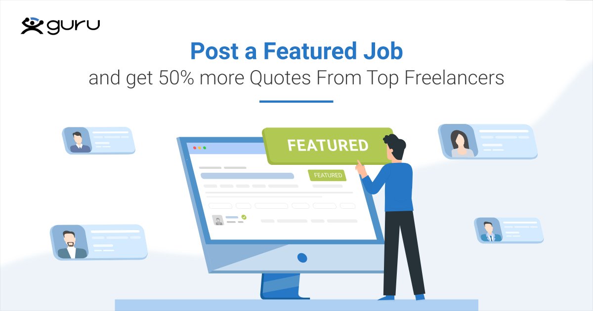 Upgrade a job post to a “Featured Job” and get 50% more Quotes, bit.ly/30KBeNE