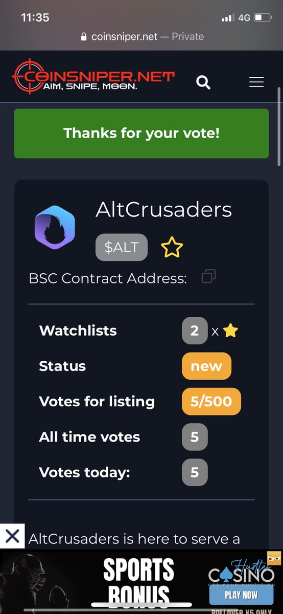 AlteraSocial's tweet photo. https://t.co/7R4l1IYU5Z

Alt!Alt!Alt! 
Let’s get our token listed and show the world our power! https://t.co/b4jEF6mCc4