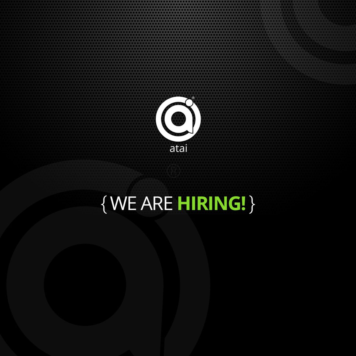 atai_ai's tweet photo. #HiringAlert We are a young startup building enterprise level #Automation solutions with #AI. We are looking for talent to join our team. 

To apply visit our careers page: https://t.co/XtItO4NBCo

#Jobs #Recruitment #ML #Technology #FullStack #Backend #Frontend #JobOpenings https://t.co/murD2KiBwg