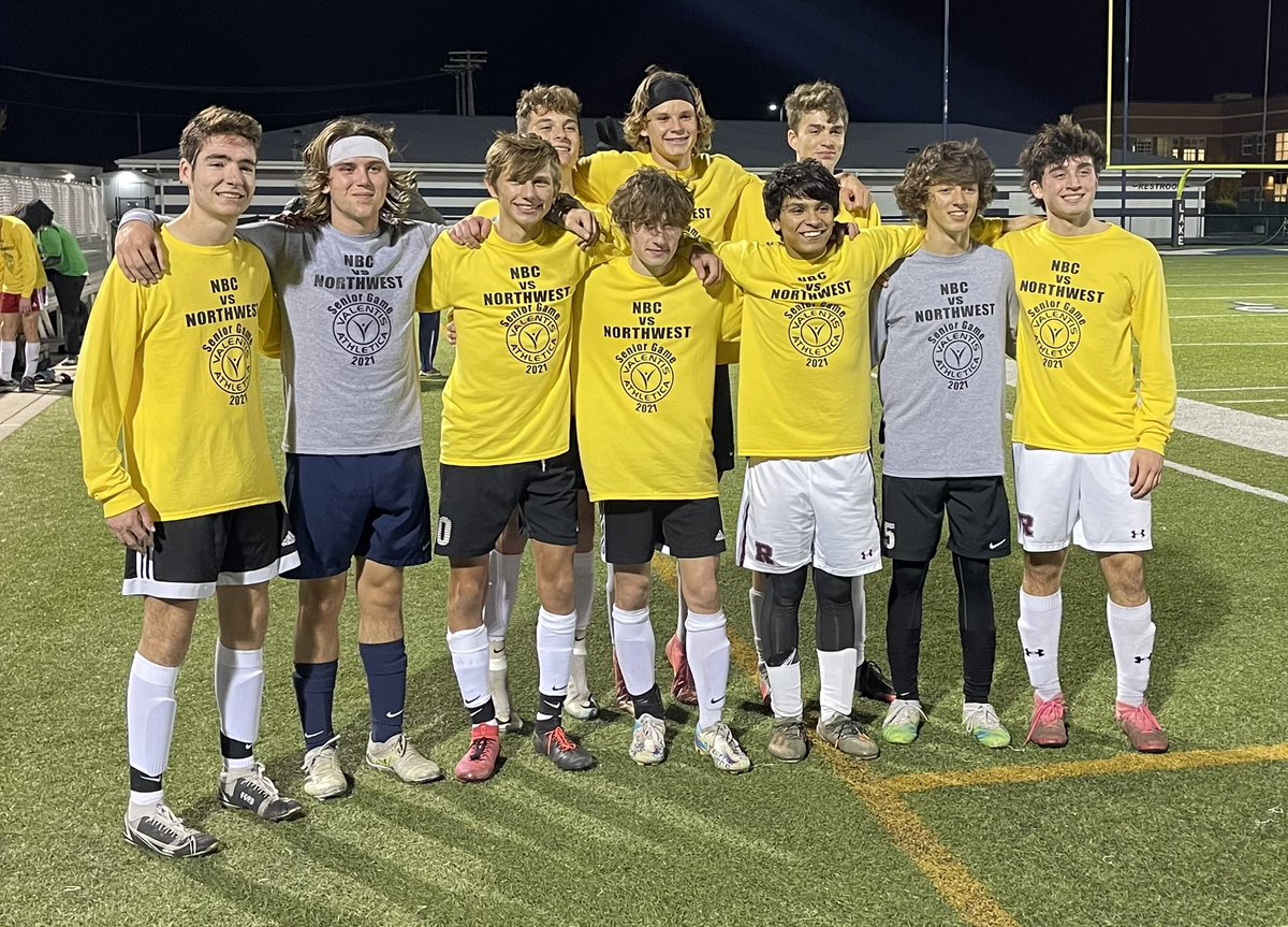 Genoa_Soccer's tweet photo. Ben Ford, Aiden Hemmert, Evan Hoeft, &amp; Ethan Wilson represented Genoa at the NBC vs Northwest Senior game along with their Valentis teammates. https://t.co/H2NiO9opdP