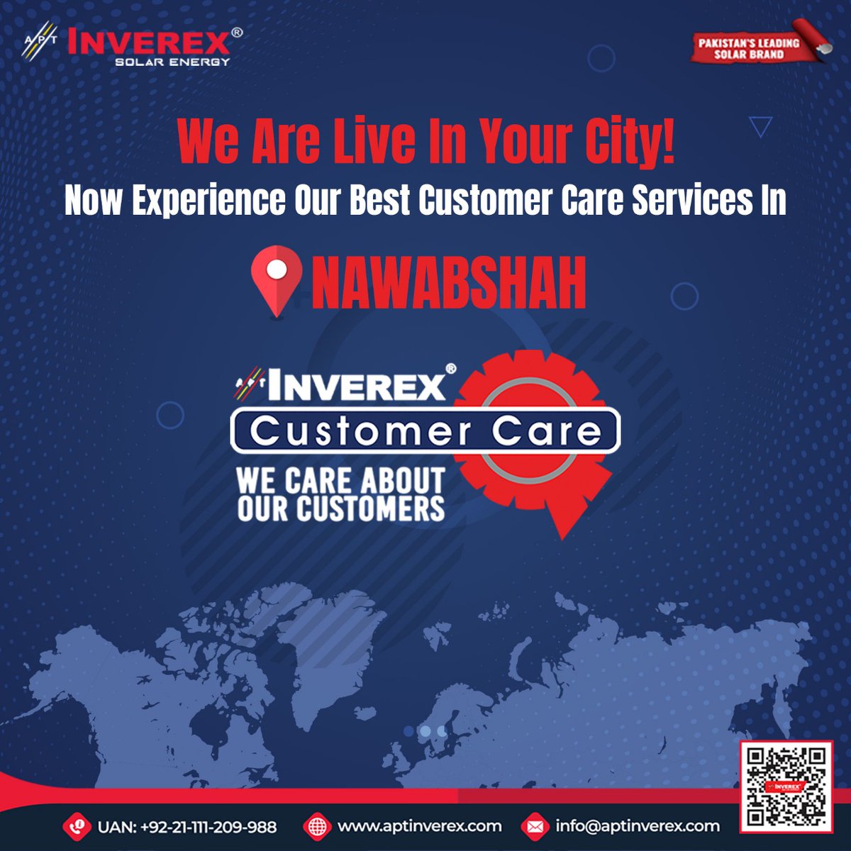 InverexSolar's tweet photo. Serving our customers is always Inverex’s best Priority!
We are delighted to announce another Grand Customer Care Centre Opening in Nawabshah.
Inverex |- #ChangingYourLifeBetterWay
More Details
https://t.co/Ub5Tyc6T8e
+92-21-111-209-988
#Inverex #GrandOpening #CustomerCare https://t.co/khKeBvAHge