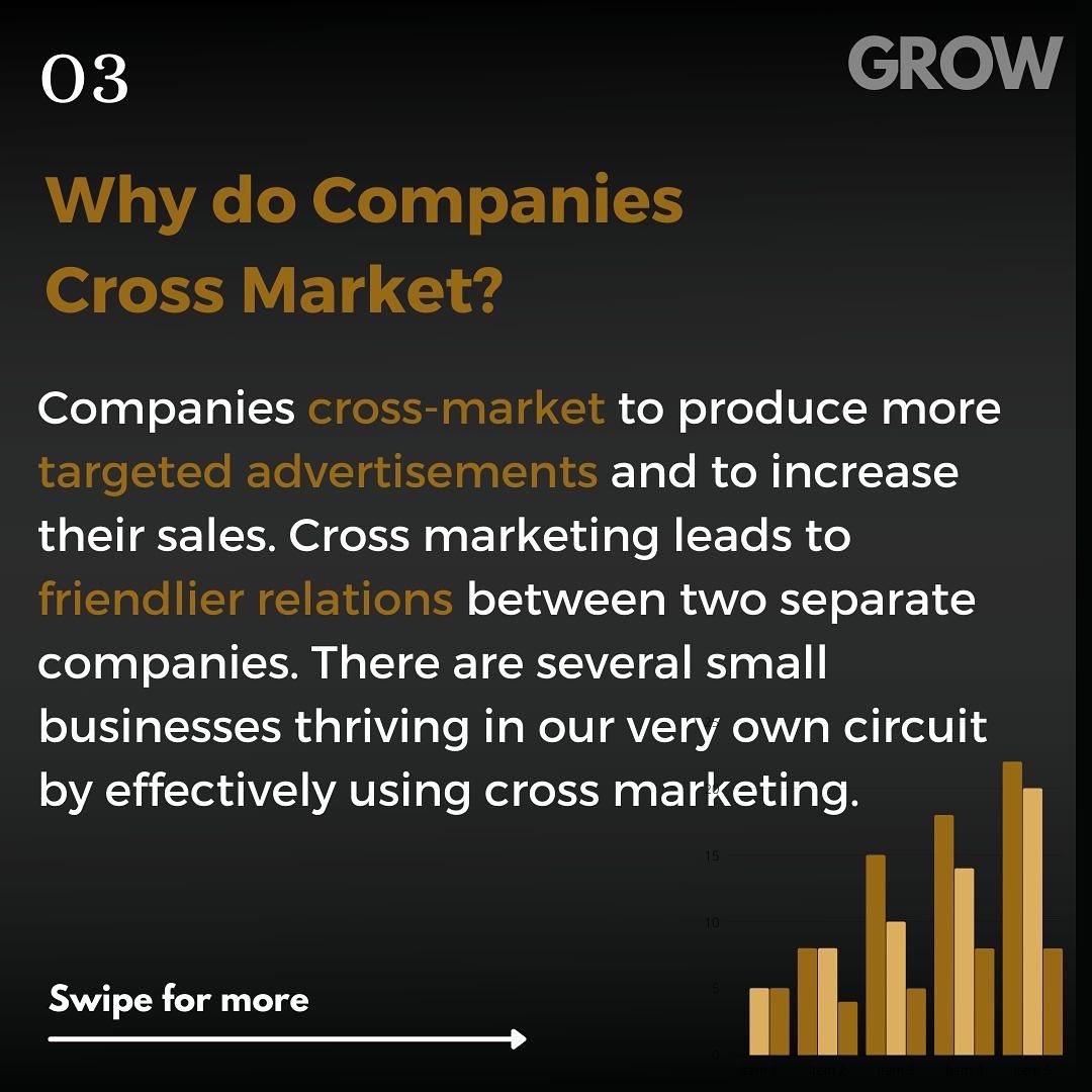 _thegrowproject's tweet photo. Cross marketing is a tactic that’s used by some of the biggest companies in the world to increase their sales. 

Swipe to find out why this is a highly relevant strategy in today’s day and age. 

Curated by Devansh Rajwar
Designed by Vrinda Kathuria

(1/2) https://t.co/1R20VPWgMk