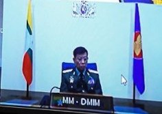 MayWongST's tweet photo. Though #Myanmar #military chief may  be excluded from upcoming virtual #China-#ASEAN leaders' summit, its military administration officials have continued to participate in other international meets involving ASEAN &amp; others like regional defence meeting #WhatsHappeningInMyanmar https://t.co/LJv7736c5E