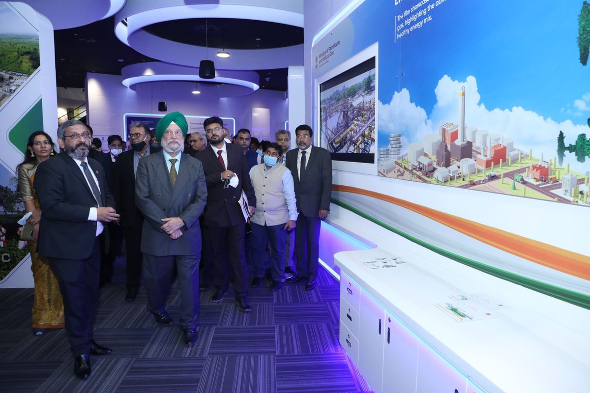 HardeepSPuri's tweet photo. Inaugurated the Petroleum &amp; Natural Gas Week at India Pavilion at #Expo2020Dubai

Highlighted different initiatives taken by Indian Govt under the visionary leadership of PM Modi Ji during the media briefing at the Oil &amp; Gas Sectoral Floor at #IndiaPavilion.

#IndiaAtDubaiExpo https://t.co/BN2XjOHM87