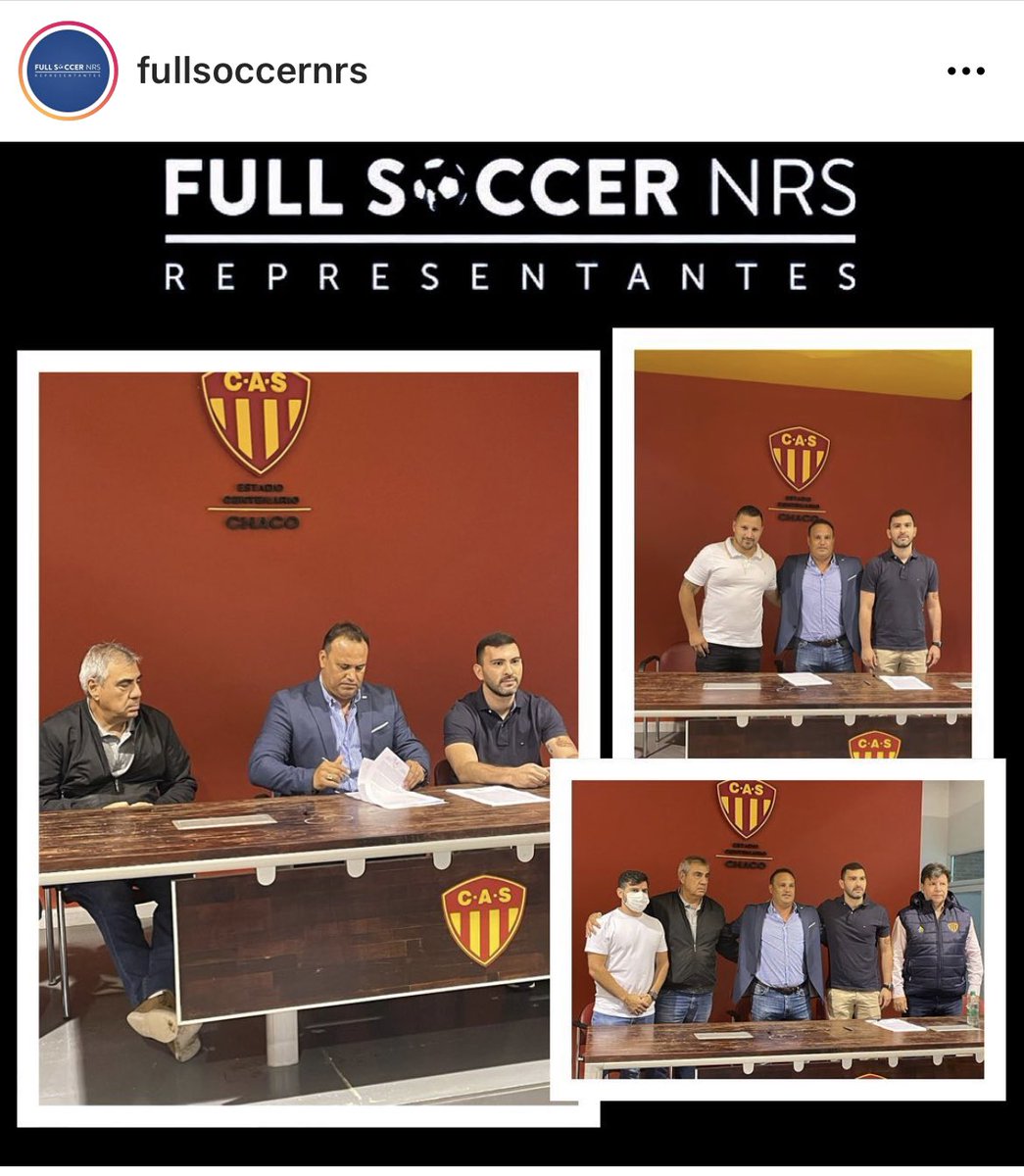 FullSoccerNRS's tweet photo. Nuestro DT LEO FERNANDEZ presentado en sarmiento de resistencia ! El placer de acompañarte en un nuevo desafío en una institución tan importante !!! Vamos por más 💪 https://t.co/IpeMUFzoeQ