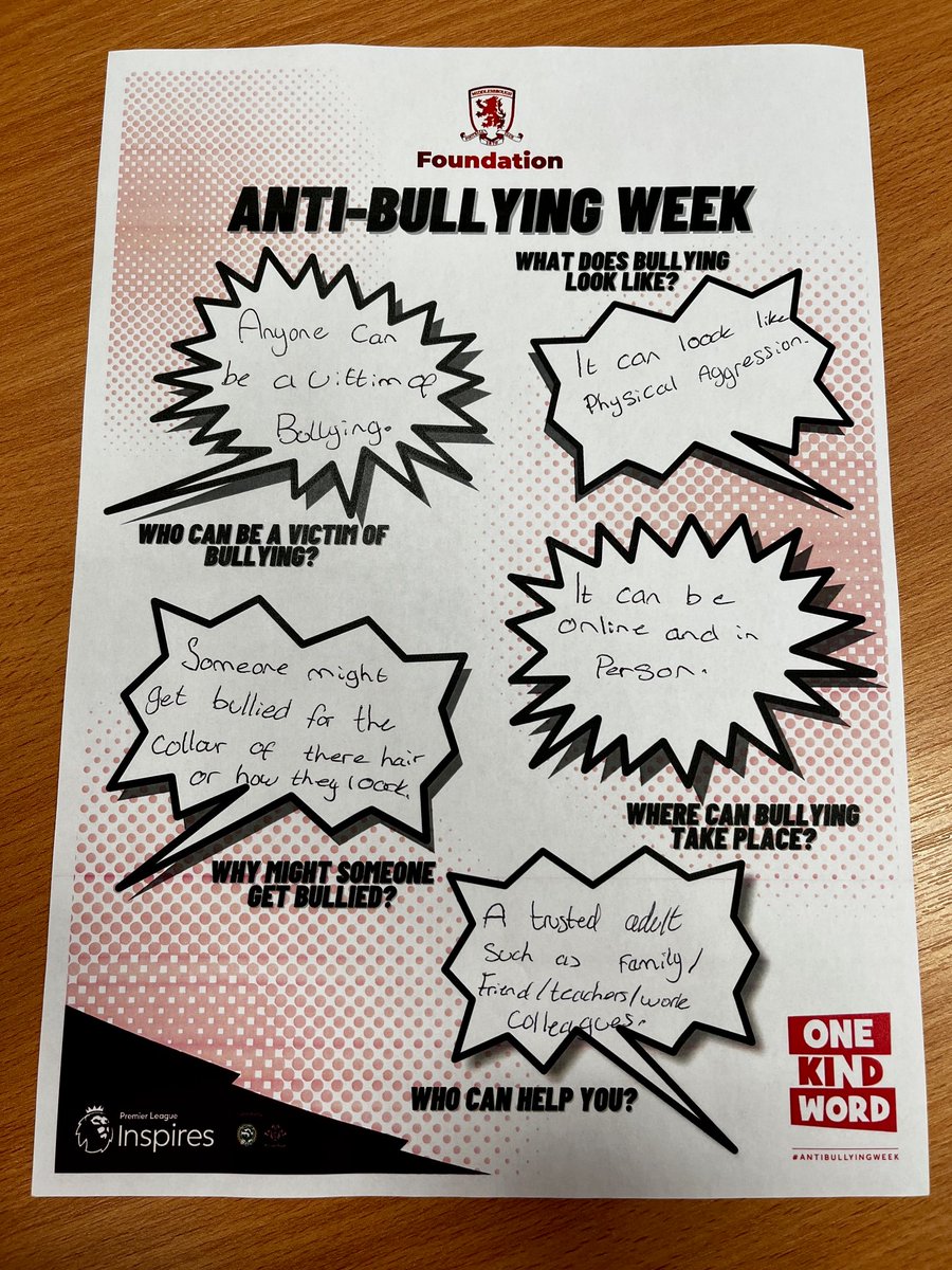 MFCFoundation's tweet photo. #MFCFoundationMiddayMessage
This is Anti Bullying Week, a week that highlights the work being done to combat this abhorrent practice.

We've been working 1:1 mentoring with schoolchildren in the area.
#AntiBullyingWeek 
@PLCommunities https://t.co/0eUSwfCUwt