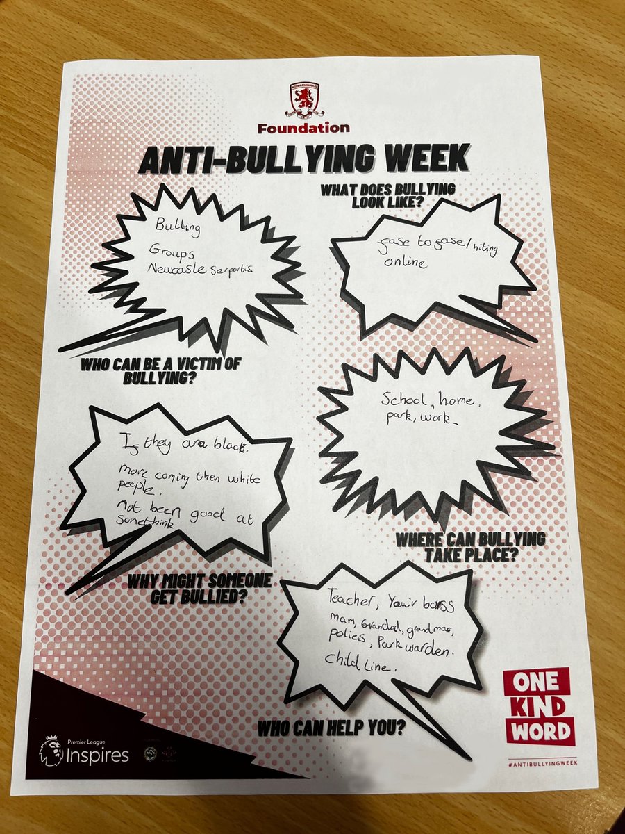 MFCFoundation's tweet photo. #MFCFoundationMiddayMessage
This is Anti Bullying Week, a week that highlights the work being done to combat this abhorrent practice.

We've been working 1:1 mentoring with schoolchildren in the area.
#AntiBullyingWeek 
@PLCommunities https://t.co/0eUSwfCUwt