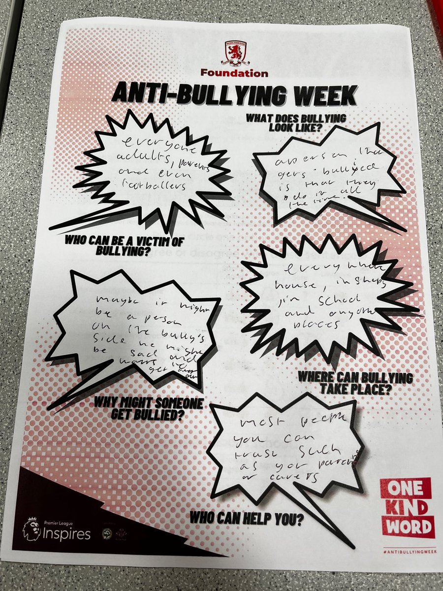 MFCFoundation's tweet photo. #MFCFoundationMiddayMessage
This is Anti Bullying Week, a week that highlights the work being done to combat this abhorrent practice.

We've been working 1:1 mentoring with schoolchildren in the area.
#AntiBullyingWeek 
@PLCommunities https://t.co/0eUSwfCUwt