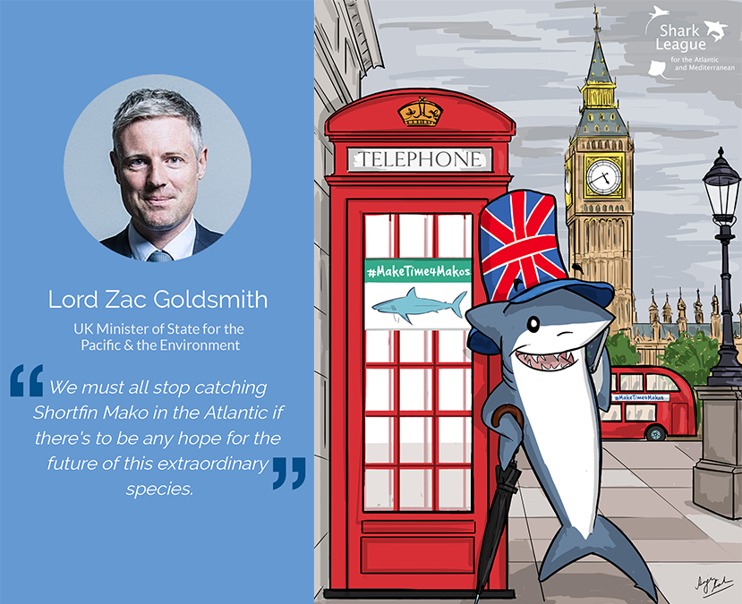 SharkTrustUK's tweet photo. The #Voices4Makos are really diverse & getting louder by the moment📣! UK Minister @ZacGoldsmith know's it's #MakeorBreak4Makos. See the many voices & add your own at https://t.co/bFosF4Ck8k or simply click https://t.co/2B5JQY3Vr7 to tweet! #Rally4Makos #SharkLeague #ICCAT2021 https://t.co/VMVCXXXXXF