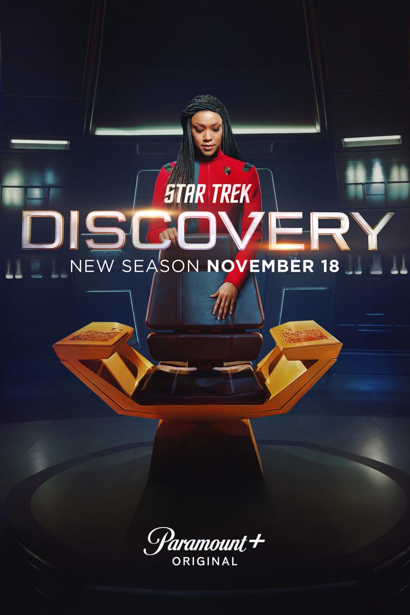 DSeriesYPelis's tweet photo. #EstrenoDHoy
#ParamaountPlus estrena hoy la cuarta temporada de su serie original #StarTrekDiscovery, solo en USA.
Recordemos que los derechos de distribución de la serie en Latinoamérica los tenía #Netflix, pero desde ayer ya no se encuentra disponible. https://t.co/RPomW5AZj1