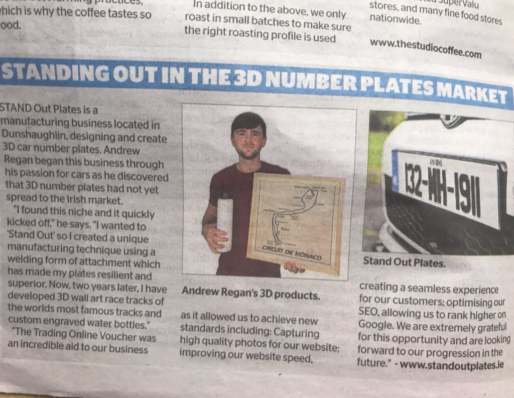 MeathLEO's tweet photo. https://t.co/1goZ9agXKn also features in this week’s @meathchronicle talking about how his passion of cars led him to set up his business in #Dunshsughlin &amp; how the #TradingOnlineVoucher helped develop his online shop  #LookForLocal https://t.co/RrjOOEewOr