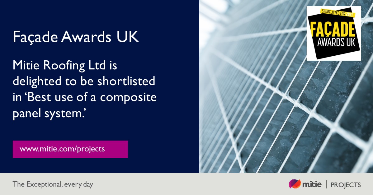 MitieProjects's tweet image. We are delighted to have been shortlisted in this years&apos; Façade Roofing Awards for &apos;Best use of a composite panel system&apos; on our project with @KingspanIns_UK Wishing all the finalists the very best of luck for tomorrow&apos;s ceremony.

# #facadeawards | #mitieprojects | #roofing
