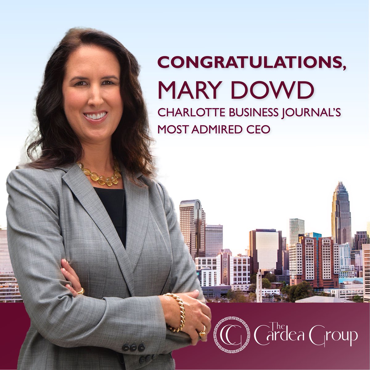 We are thrilled to congratulate our CEO, Mary Dowd, for being named one of Charlotte Business Journal’s Most Admired CEOs. Our team is proud to work for such an inspiring leader!