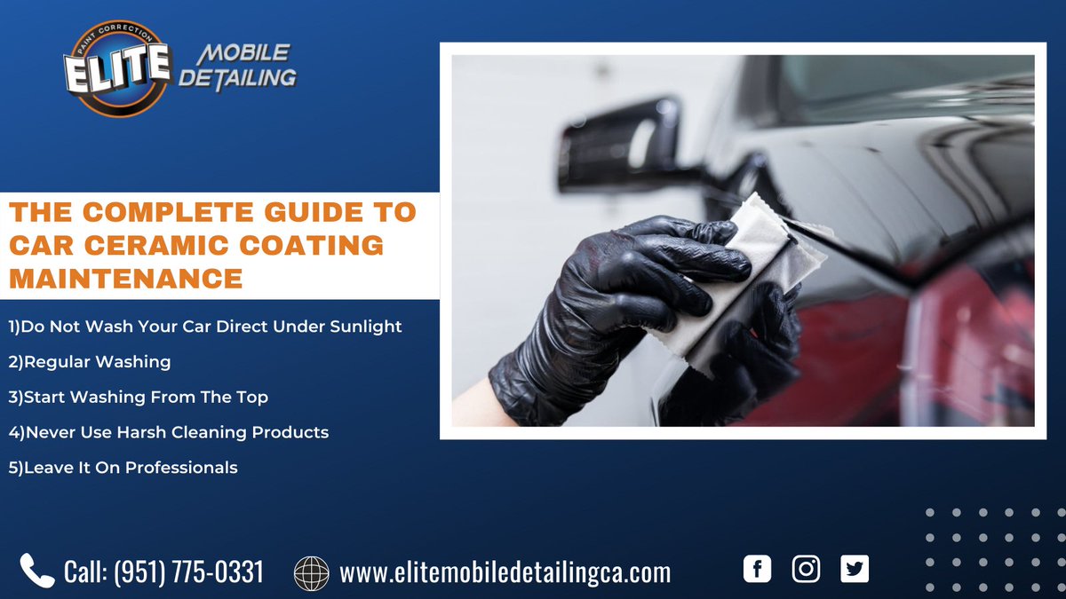 EliteMobileca's tweet photo. ➺Direct daylight heats up the car, which is the enemy of these expert coatings.
➺To get the best cleaning results without harming your car make sure you wash the vehicle in shade.

👉See, More Information Here➲https://t.co/NOumICihyn

#ceramiccoating #elitemobiledetailingca https://t.co/I81sWiSVFu