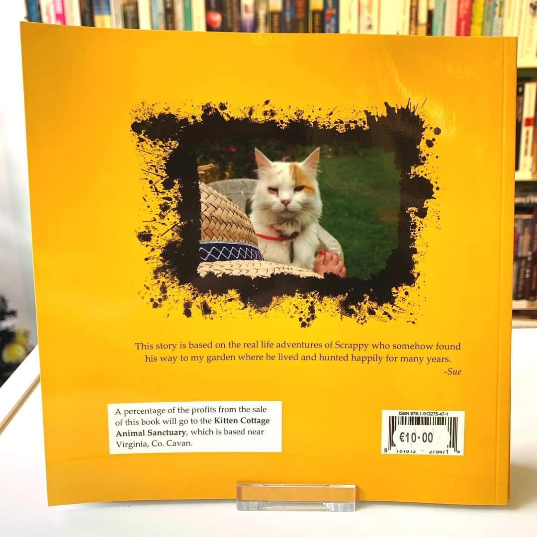 scrap_cat's tweet photo. @ArleneHarris11 "Scrap the Cat" is the *almost* true story of one brave kitten who found himself a new home!  Self published in 2021 by 1st time author Sue Russell, pics by Cavan artist Margaret McKenna €10+p&amp;p from https://t.co/lw9JmDDsw7 https://t.co/yrT5SGz0ML