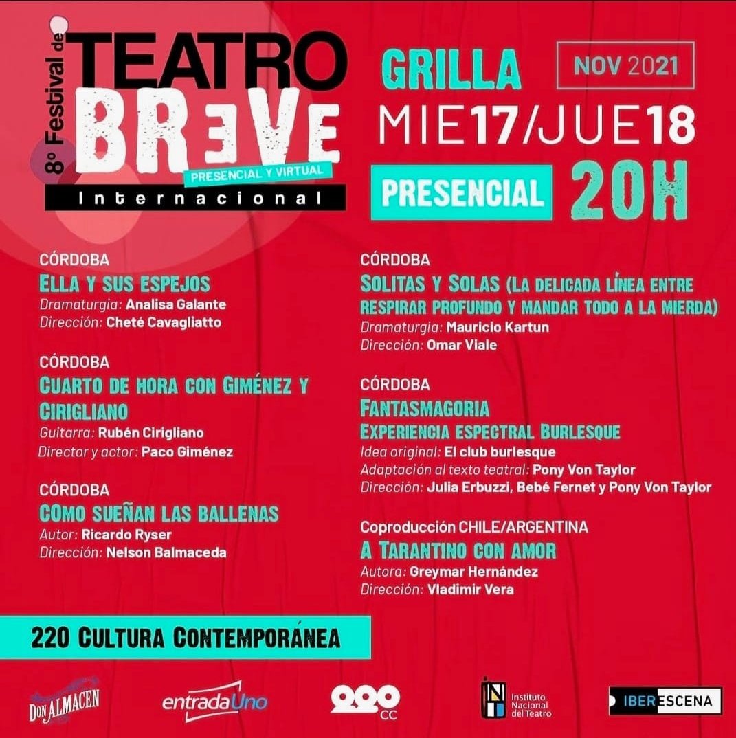 williamina2017's tweet photo. El toc no se mancha. #220CC
#TeatroBreve2021 #Cordoba algunas obras me gustaron mucho y la dinámica de 15 minutos por función me resultó interesante. https://t.co/Ss8JdJVXFC