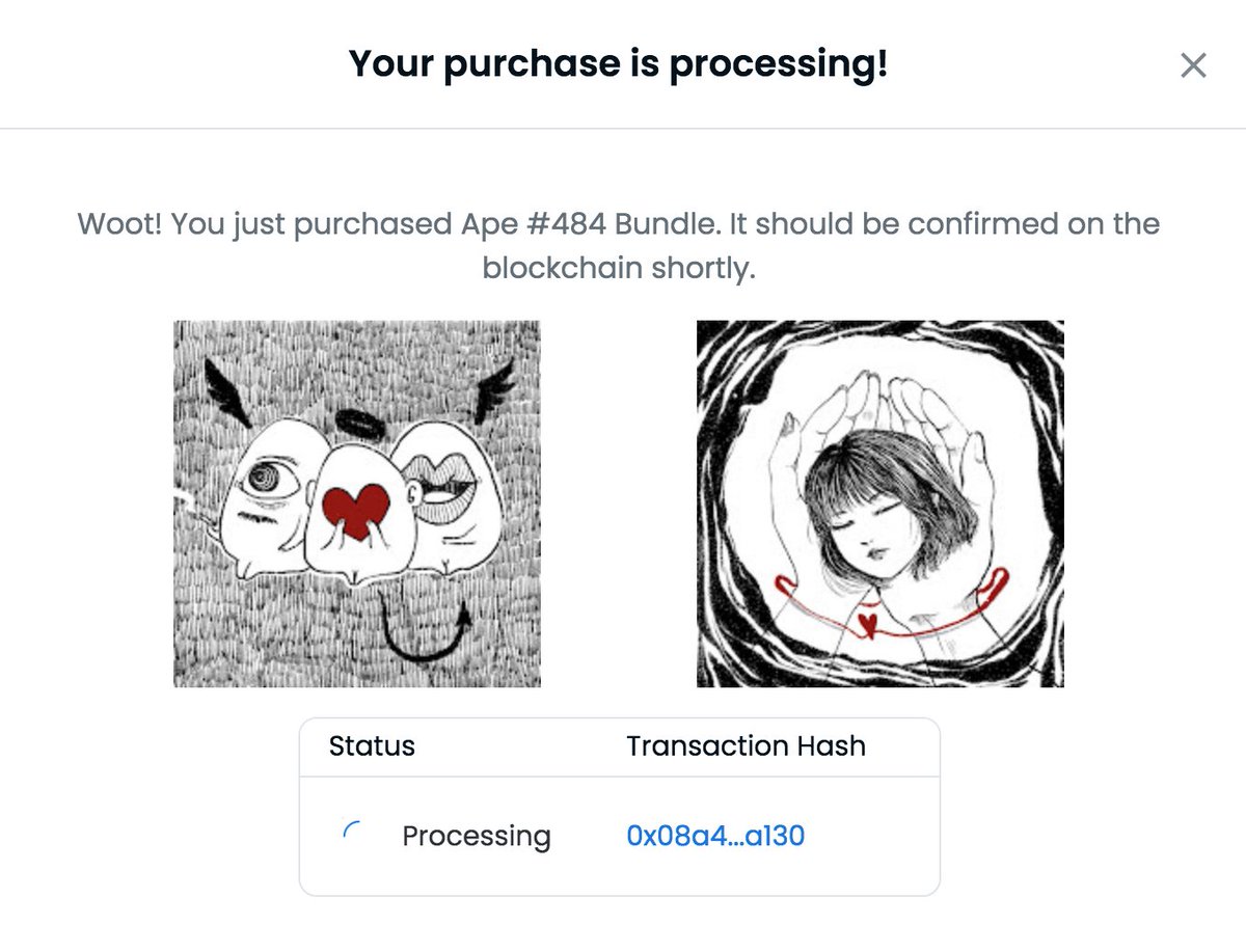 As mentioned in my last post, I wanted to buy some art from a rel. unknown artist and found <a href="/AumsterNFT/">Aumster</a> - Her art is not only amazing, but she is also a very lovely person to talk to. Really like her style - apes, consider looking at her opensea, she has still many nice listings.