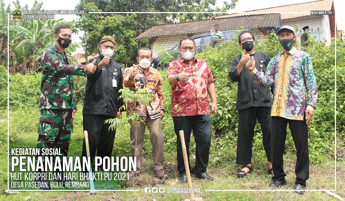 psdaseluna's tweet photo. #HUTKORPRI50
#HARBAKPU76

Kegiatan Sosial dalam rangka memperingati HUT KORPRI ke - 50 dan Hari Bhakti PU ke - 76 Tahun 2021 dilaksanakan di Desa Pasedan, Bulu, Rembang (18/11)

@ganjarpranowo 
@dpusdatarujtg 
@ekoyunianto1055 
@GusPur354 https://t.co/dDiSZZyiMi