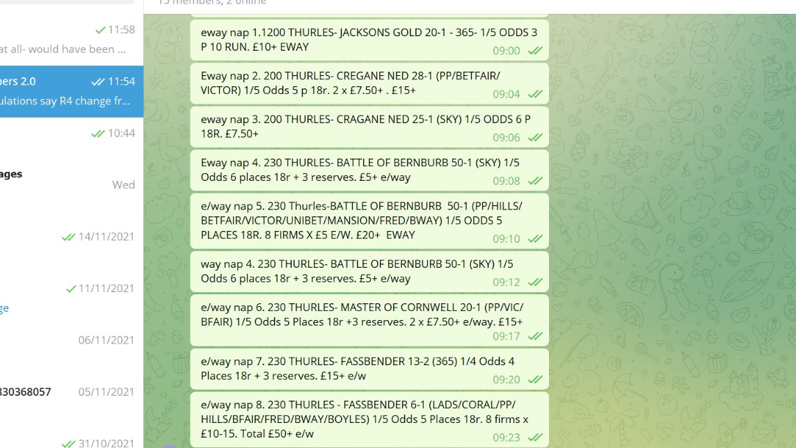 Scabba5's tweet photo. Afternoon all. Busy morning posting out best of early morning targets/e-way value prices (14 naps) Will post a few of those- perhaps at shorter but still IMO e/way value prices- at 1230pm today

#Thurles #Newcastle #Wincanton

👇 9-10am sent to members https://t.co/pF6Wosditm