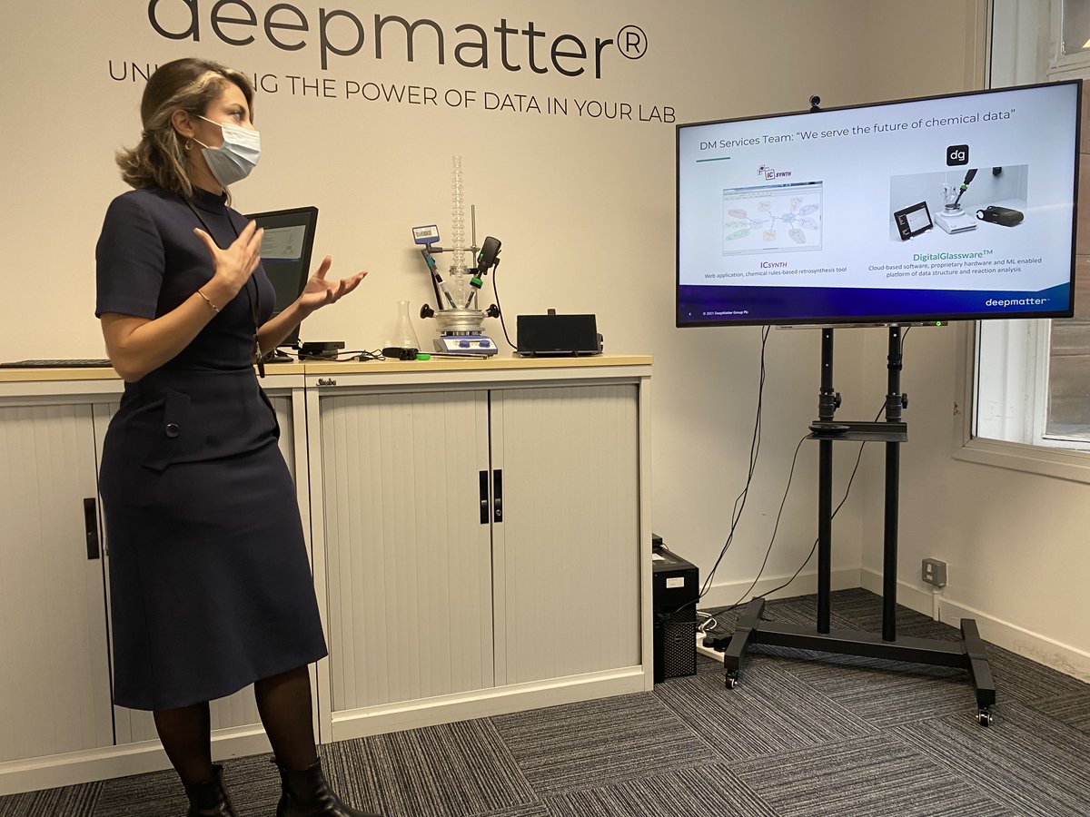 Chemailtd's tweet photo. Exciting day in Glasgow as we welcome one of our customers to our new demo lab in the Deepmatter offices!
 
#digitisingchemistry #digitalglassware #deepmatter #thefutureofchemistry #dmtr https://t.co/kkx20JB7qY