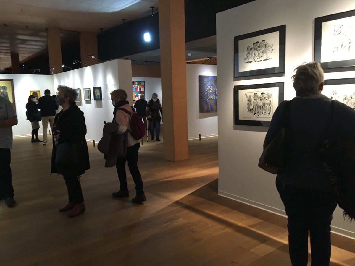Visite du Mémorial de Rivesaltes avec une exposition de Joseph Bartoli. Les résidents découvrent la véritable histoire du héros du film d’animation césarisé « Josip » et l’histoire des camps de concentration...