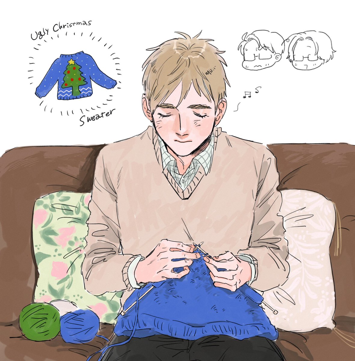 毎年クリスマスにセーターを編んでいたらどうする 