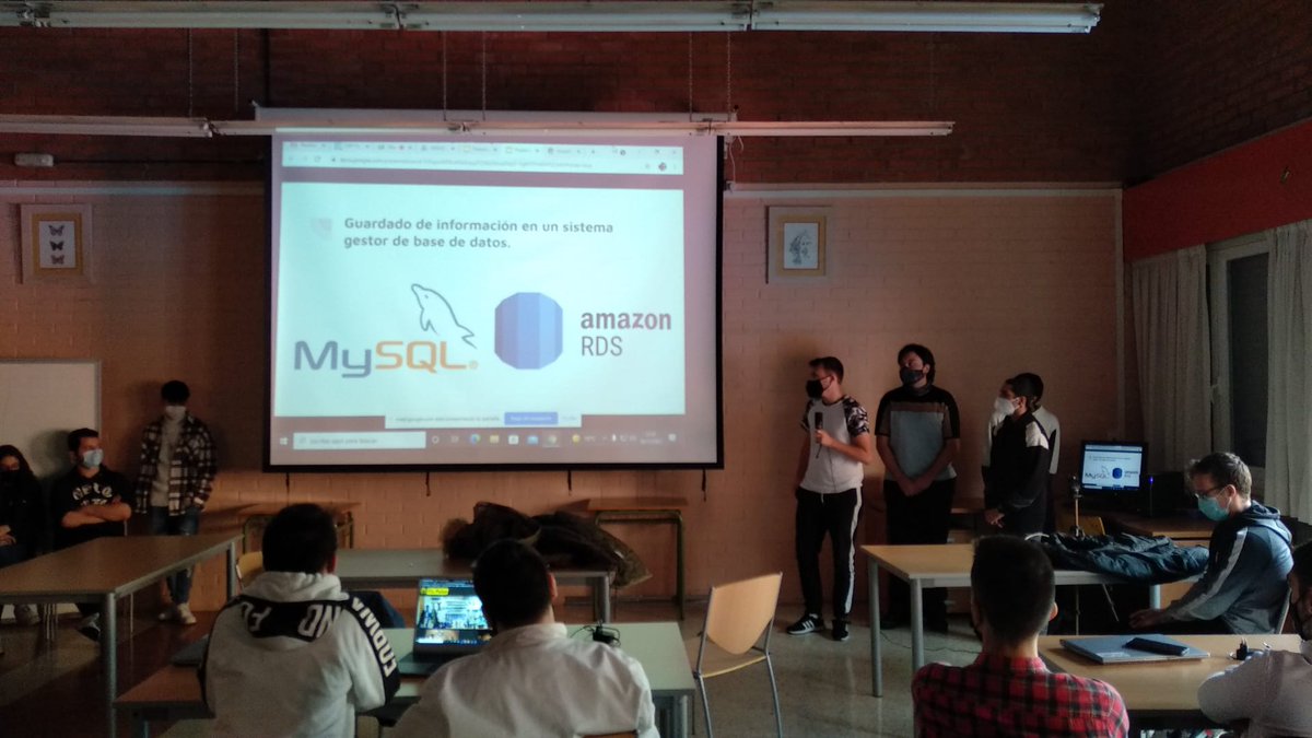 FPTxurdinaga's tweet photo. Alumnado de 2 #DAW presentando #FixPoint, una aplicación realizada para el @cifpPicoFrentes de #Soria.
2 #DAW-eko ikasleak #FixPoint aurkezten, #Soriako @cifpPicoFrentes instituturako egindako aplikazioa.
Eskerrik asko, Alfredo, gurekin egoteagatik! https://t.co/aemDp1Ej6q