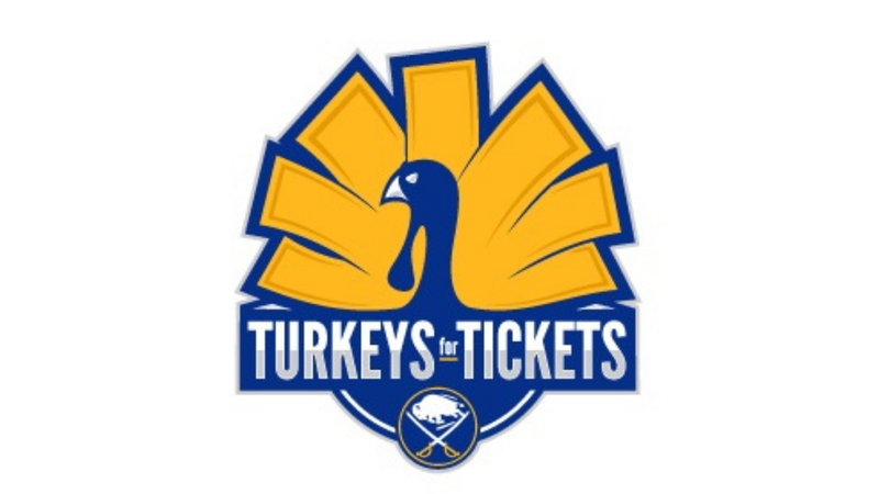 WGR550's tweet photo. It is on! #TurkeysForTickets is on now from 7-9 at the @Wegmans on Orchard Park Road in West Seneca, at Alberta street in Amherst and at the service lot at Keybank Center. All donations to @feedmorewny and the Buffalo City Mission. @BuffaloSabres https://t.co/SqtOHe0m03